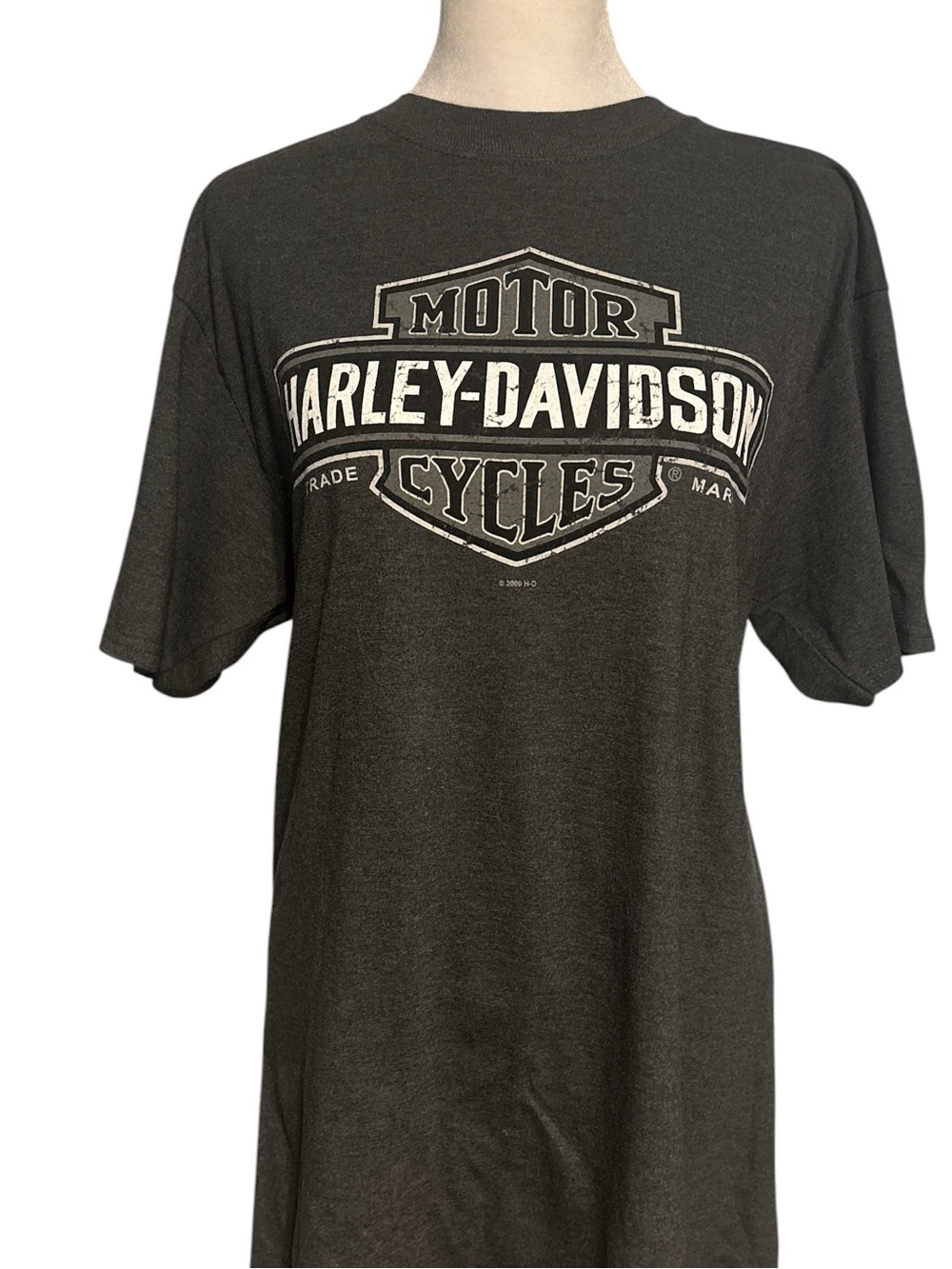 Harley-Davidson Dark Gray Short Sleeve Logo Tee